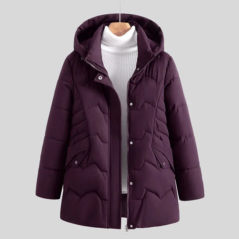 Chaqueta de mujer 2024 nuevo abrigo de algodón de invierno Parkas ropa acolchada de algodón corto coreano cuello levantado chaqueta gruesa de pan LX400