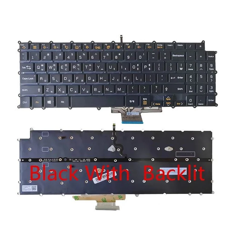 Imagem -04 - Xin-teclado Portátil Retroiluminado de Layout Coreano lg Gram 17z990 17zd990 17zb990 17zb990 17z99 17z990-r 17z990-g