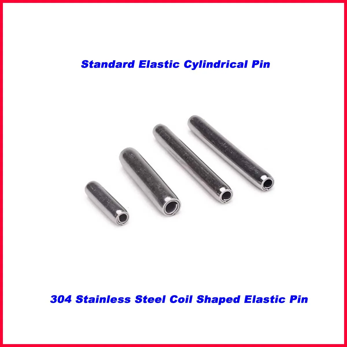 

304 Stainless Steel Coil Shaped Elastic Pin / Standard Elastic Cylindrical Pin Positioning Pin M2-M10