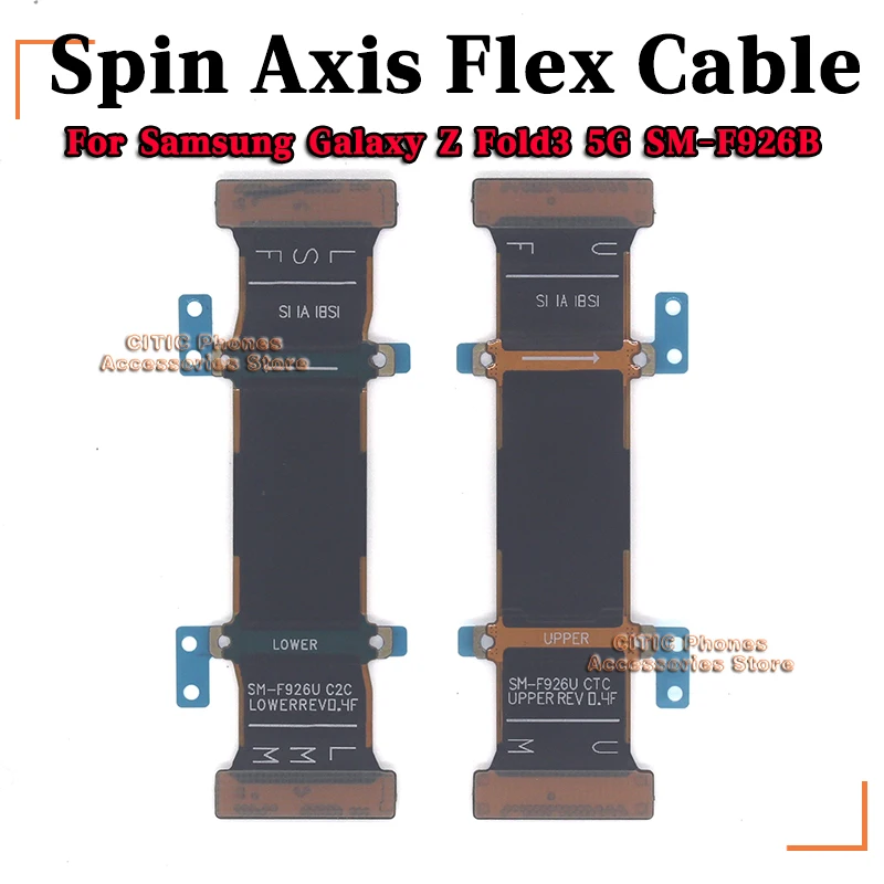 1-10Pair Spin Axis Flex Cable For Samsung Galaxy Z Fold3 5G SM-F926B Phone Rotary Shaft Flex Cable Repair Replacement Part