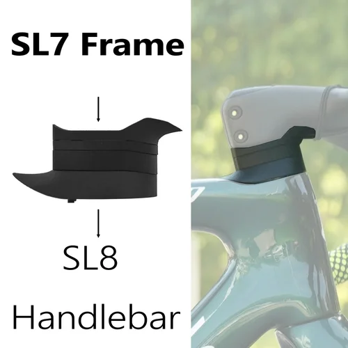 Imagen 1 del producto Accesorios espaciadores del adaptador del manillar de la bicicleta de carretera SL8 para el marco original SL7