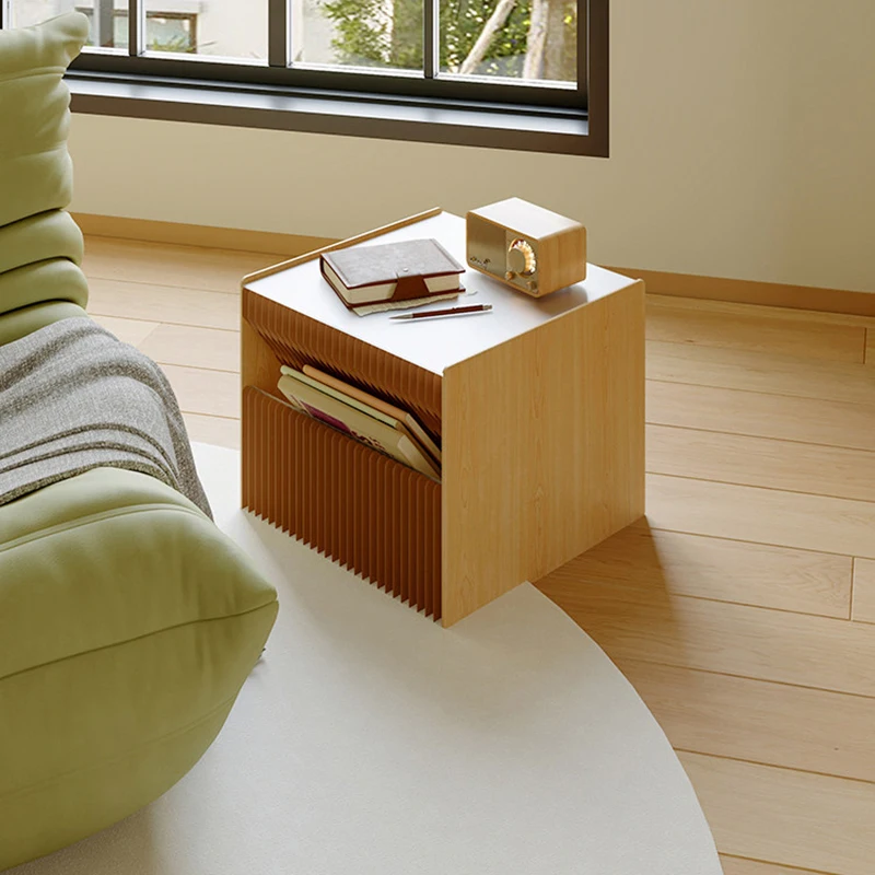 Creative Kraft Paper Fold Coffee Table, Luxury Living Room Sofa, Side Storage Cabinet, Bedroom Bedside Tables Furniture