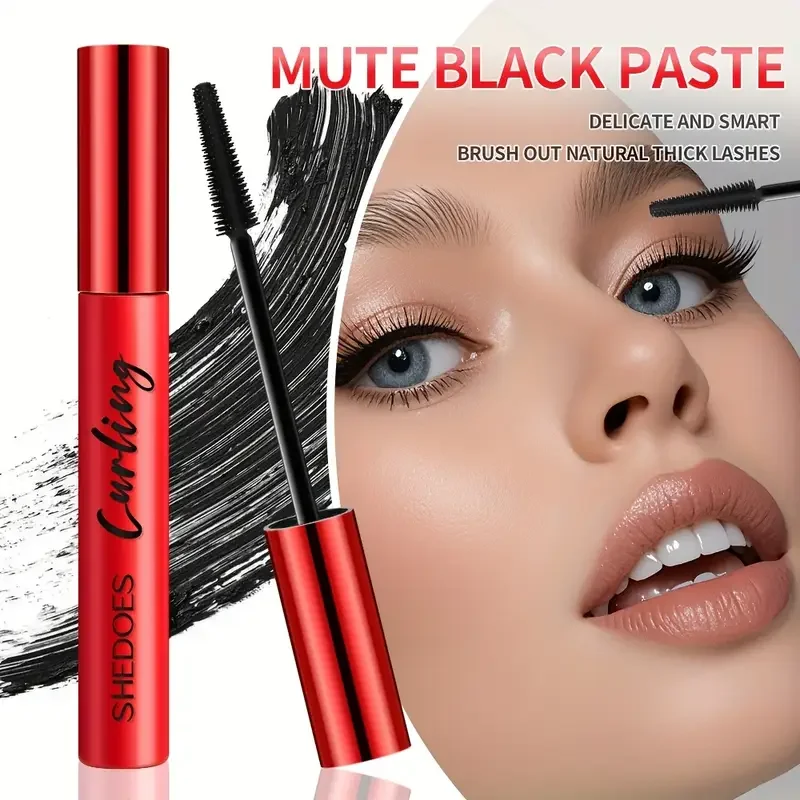 2 szt. - Tusz do rzęs 5D o długotrwałym działaniu, wodoodporny i łatwy do usuwania, trójwymiarowy tusz podkręcający i pogrubiający rzęsy z cienkim pędzelkiem