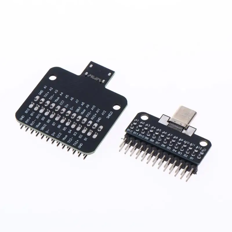 Type-C Male＆Female Header Test Board Double-sided Positive＆Negative Insertion Row Pin 24P Male To Female USB3.1 Adapter