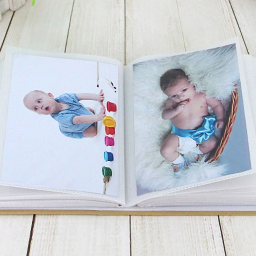 Portable Album 4x6 Inch 100 Pockets Photo Album Kraft Paper Hollow Photo Storage Slip-in Slip-in Album Photo Organize