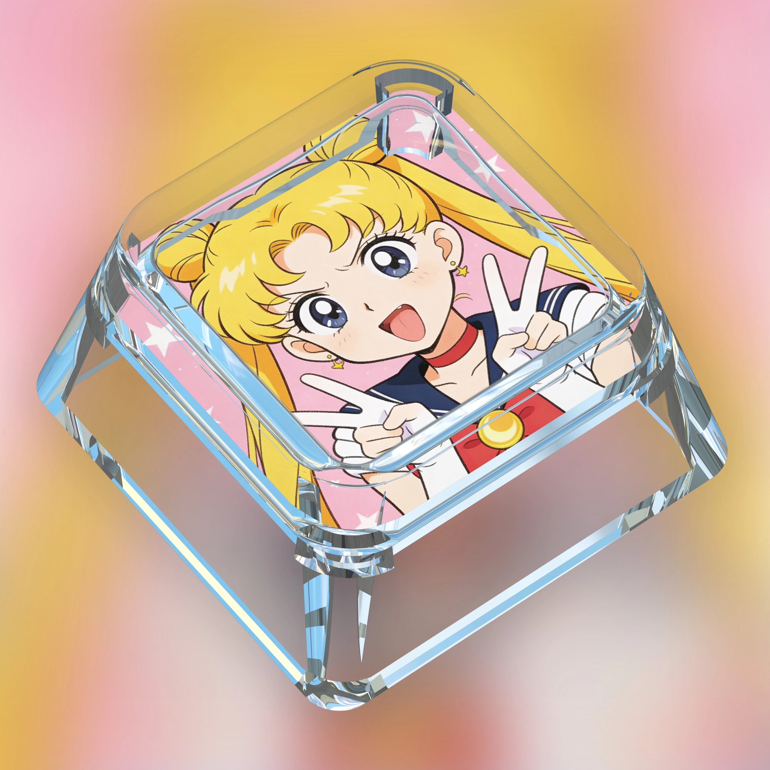 Diy Goddess Story Tsukino Usagi Mechanical Keyboard Keycaps Cross-Axis Mechanical Keyboard Pc Personalized Keycap Gift Toys