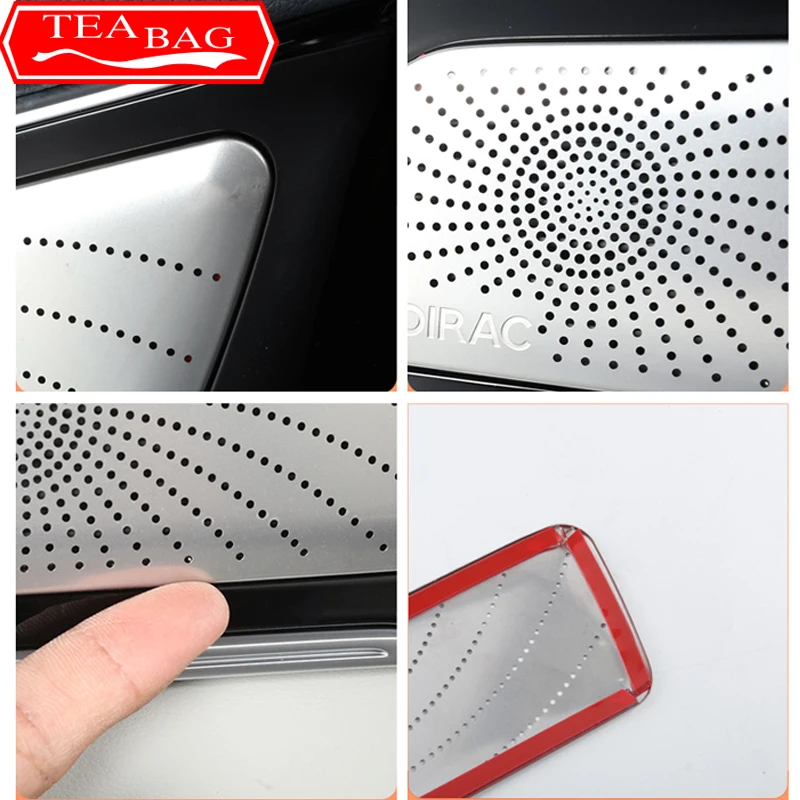 For BYD Seal U Sealion 6 Song Plus 2024 Car Styling Door Speaker Cover Sticker Stainless Steel Horn Frame Auto Accessories