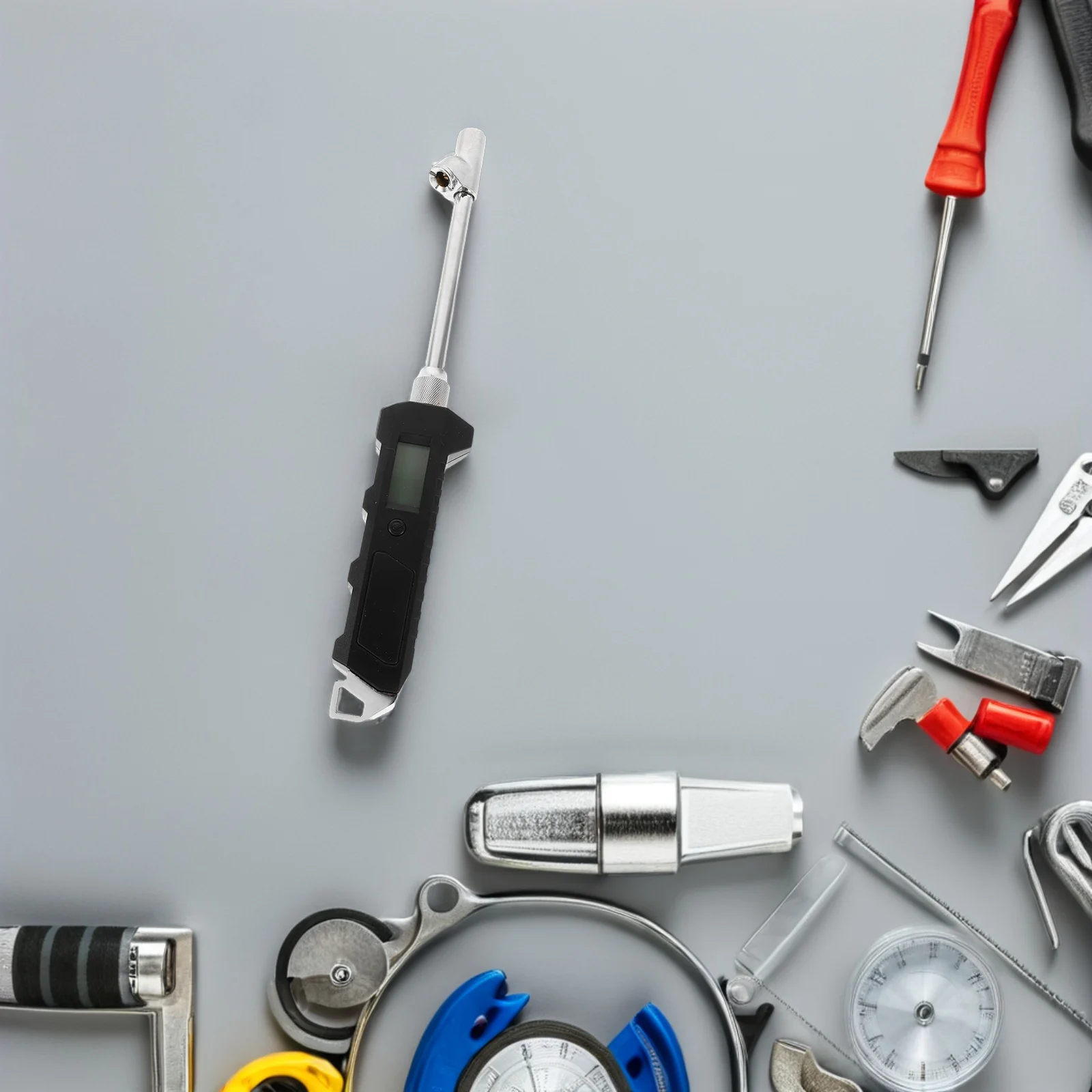 

Dual Head Digital Tire Pressure Gauge Lcd Display Portable Pressure Reader For Car Truck Bike Bicycle Repair