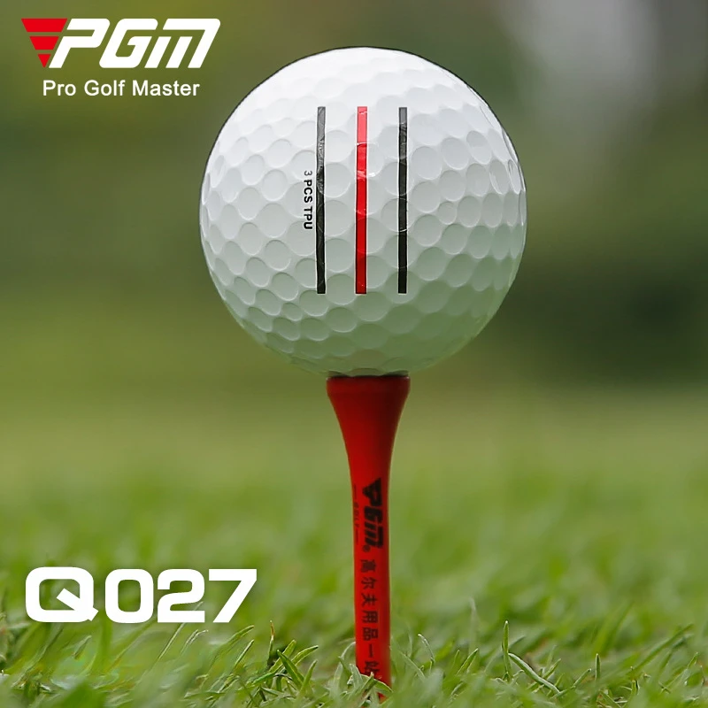 La pallina PGM Golf Match Balls Triple Layer TPU Triple Line Ball ha una sensazione di colpo morbida e un forte controllo della rotazione forniture