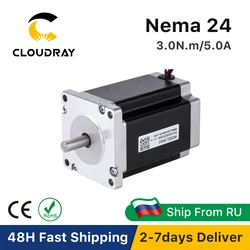 Nema 24 Stepper Motor 60mm 2 Phase 3N.m 5A Stepper Motor 4-lead Cable for 3D printer CNC Engraving Milling Machine
