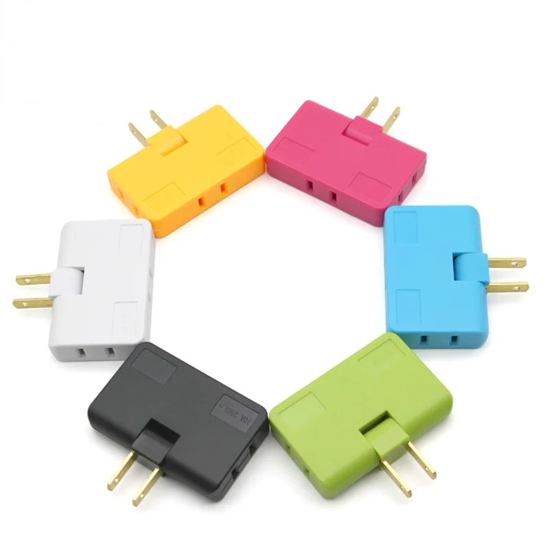 Hoa Kỳ 3 Trong 1 Mở Rộng Cắm Điện Adapter 180 Độ Xoay Mini Có Thể Điều Chỉnh Hình Điện Thoại Di Động Sạc Pin Ổ Cắm