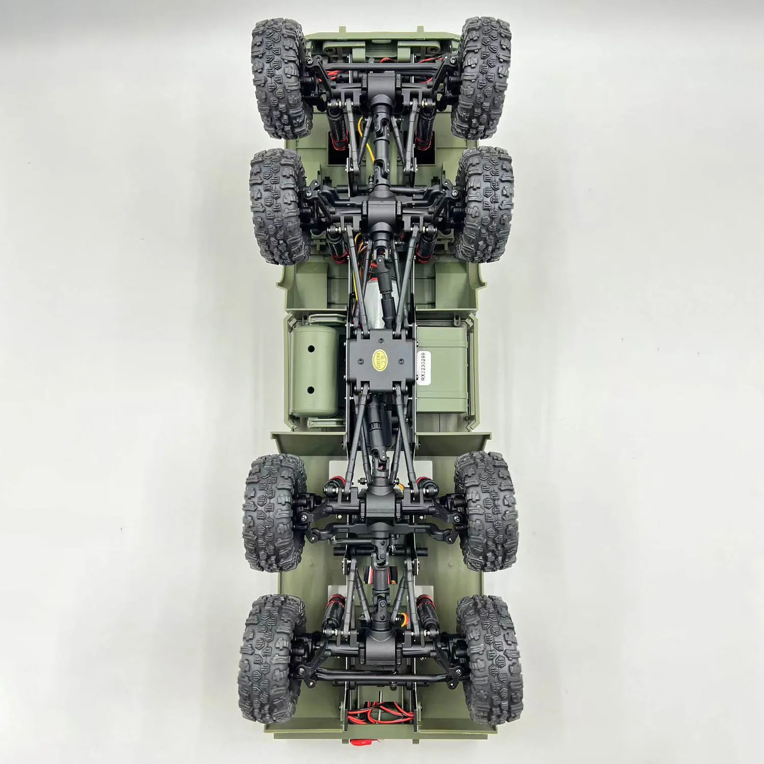 

US Stock 1/18 RC Military Truck 8X8 All Wheel Steering RTR Electric Off Road Car Metal Chassis 2Speed Gearbox Durable for Play
