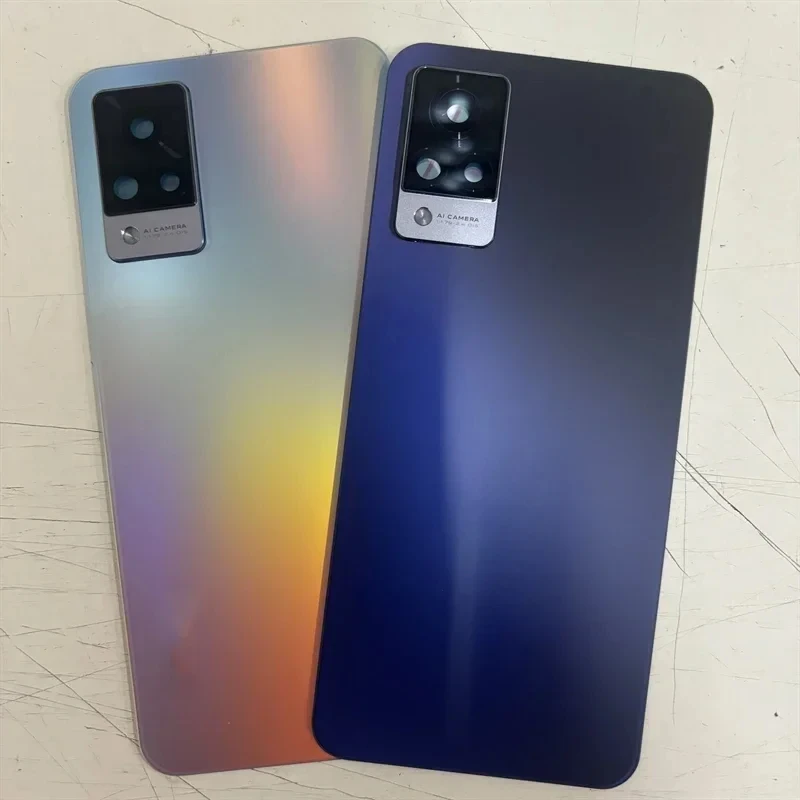 

For Vivo V21 4G 5G V2066 V2108 V2050 Battery Cover Back Housing Replacement Case With Camera Repair Parts