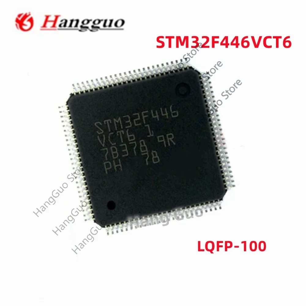 Original STM32F446VCT6TR STM32F446 STM32F4 Microcontroller IC 32-Bit Single-Core 180MHz 256KB (256K x 8) LQFP-100 IC Chip