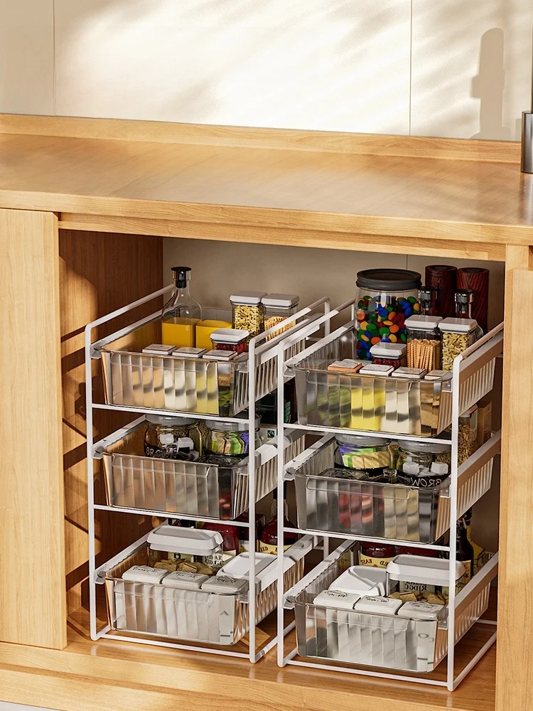 kitchen-storage-rack-under-cabinet-pull-out-sink-organizer-floor-standing-multi-functional-home-use-cabinet-shelf-rack