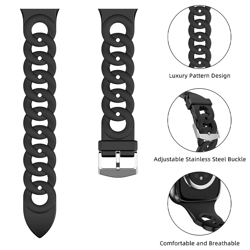 Cinturino in Silicone da 20mm 22mm Ladys per Samsung Galaxy Watch 4 3 41mm 45mm cinturino da polso S3 42mm 46mm Active 2 Gear Watchband