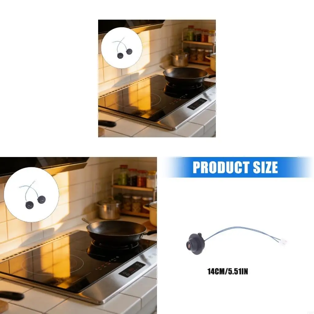 J1HF Heat Resistant 100K Thermistor Probe Electromagnetic Stove Transducer for Home Appliances Quick Reaction Safe Cooking