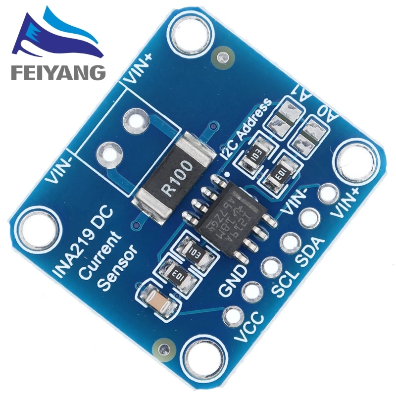 INA219 Bi-directional DC Current Power Supply Sensor Breakout Module DIY 3V-5V IIC I2C Power Monitoring Sensor Module