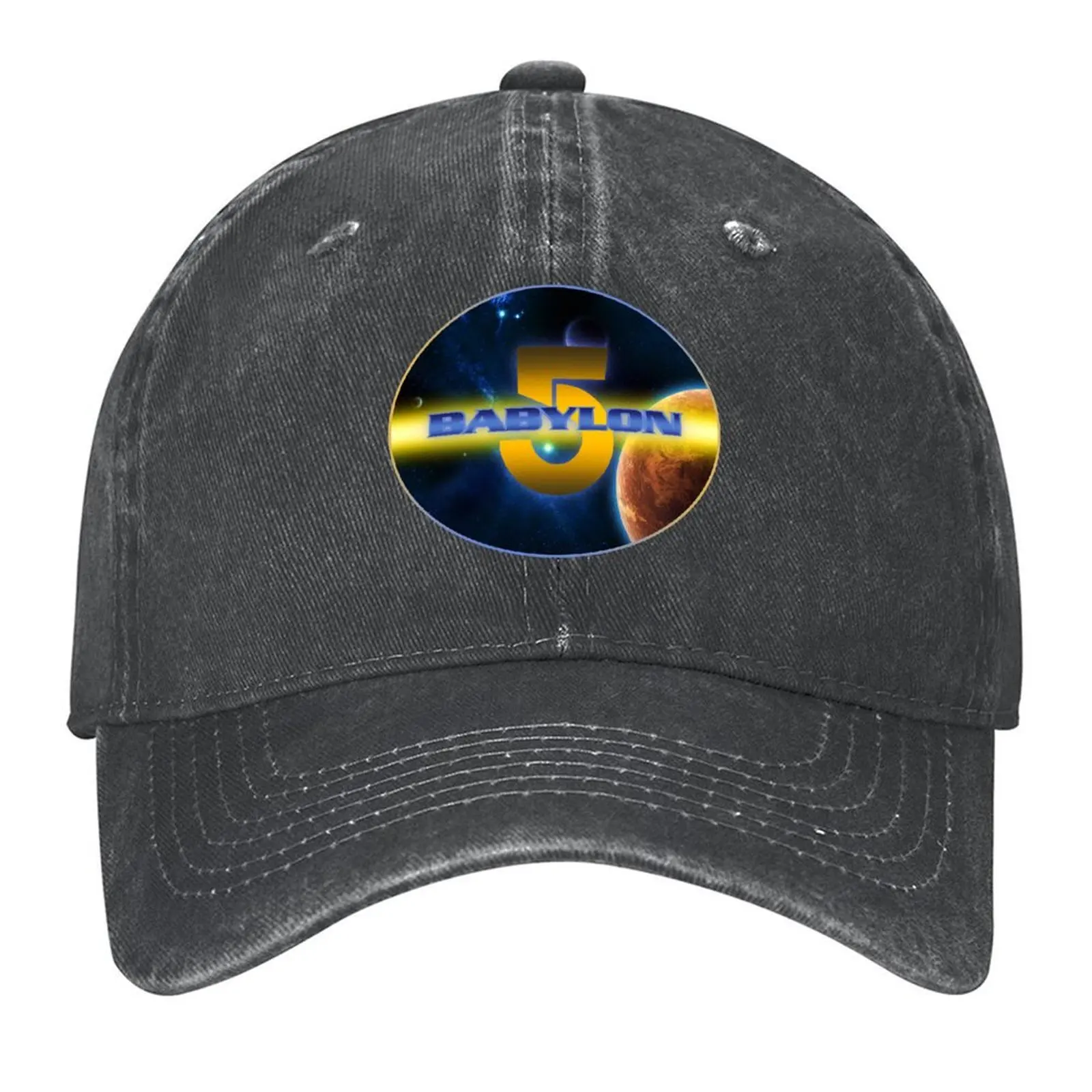 

Babylon Space Station 5 with Planets and Stars Baseball Cap Hat Baseball Cap Rugby Mountaineering sun caps Caps Women Men's