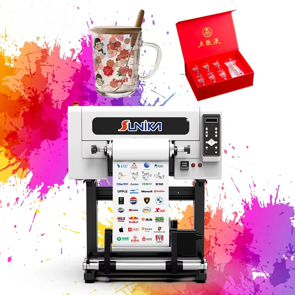Impresora de película Uv Dtf A3 para impresión de pegatinas, impresora Uv Dtf Xp600 30 Dtf Uv Impresora para caja de regalo