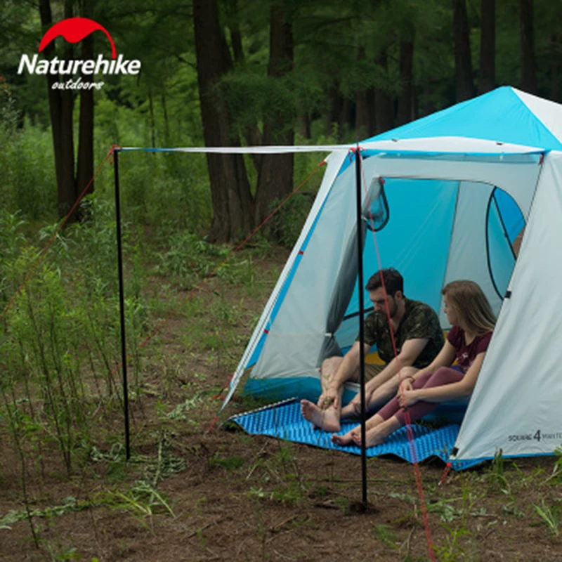 Naturehike 2-2.4 متر خيمة المظلة أقطاب للطي أنبوب حديد مجلفن المظلة القطب دعم القطب المأوى التخييم في الهواء الطلق اكسسوارات