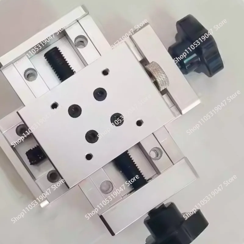 Cross 2D manual slide trimming guide plate fixing mechanism argon arc welding dovetail,