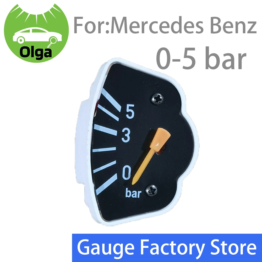 For Mercedes Unimog Truck & Bus Oil pressure gauge 001 542 9902,0015429902 Olga gauges 0-5bar