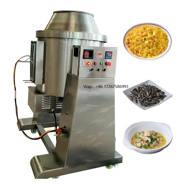 Automatische Wok-Machine Gebakken Rijst Uit China / Chili Gebakken Rijstcrackers Maken Machine / Gebakken Rijst Kookmachine