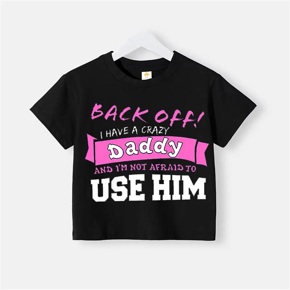 Summer Kids Creative street printed baby girl round neck cotton T-shirt Fashion casual boys girls short sleeve cotton T-shirt