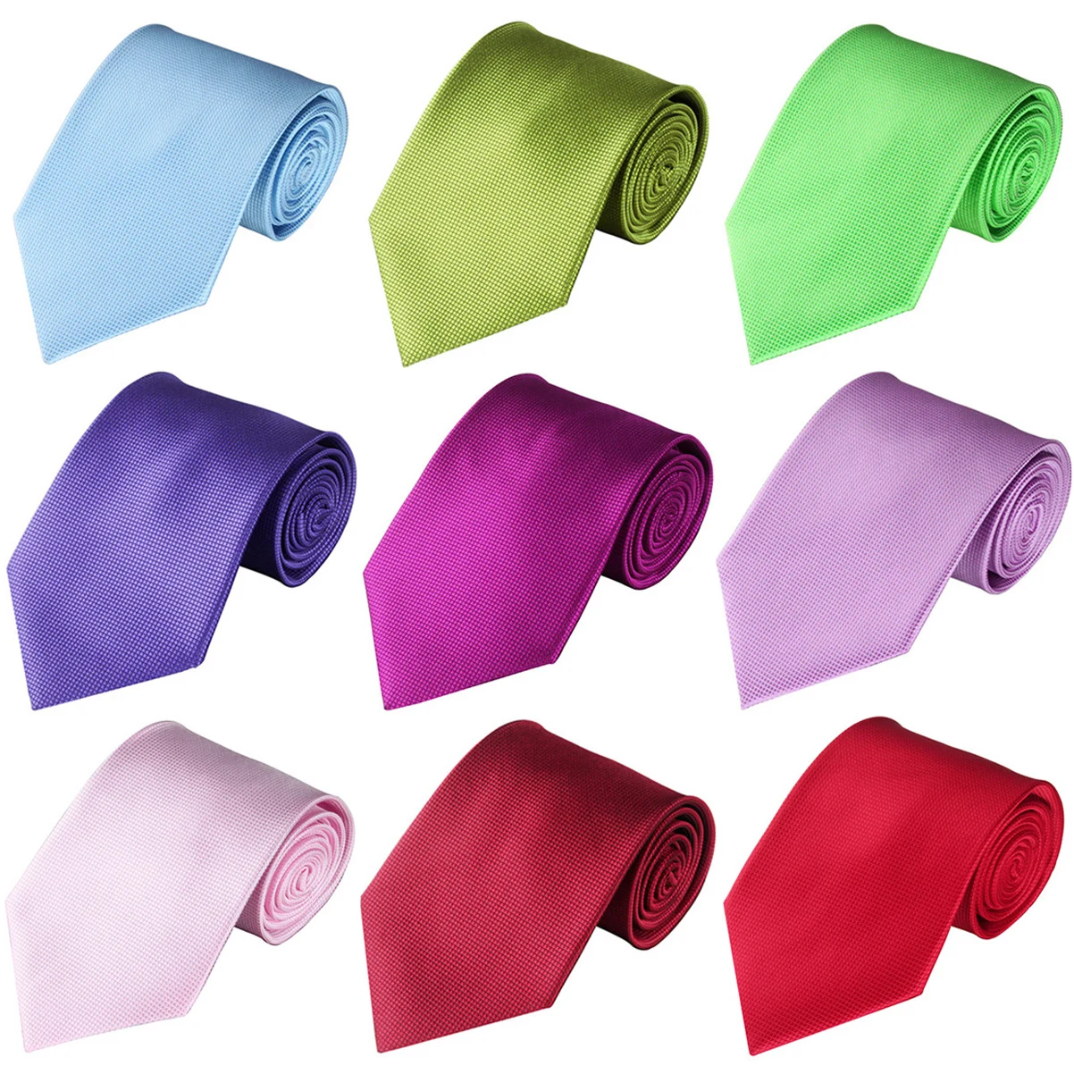 Corbatas para Hombre y mujer, Accesorios de boda, Corbata a cuadros de 10cm/4 pulgadas, color negro y rojo