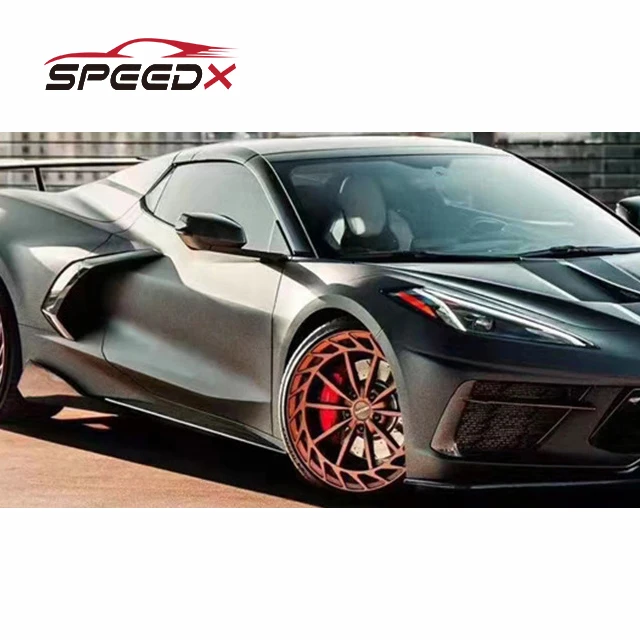 لسيارة شيفروليه كورفيت C8 طقم تنورة جانبية من ألياف الكربون كورفيت C8 تنورة جانبية من ألياف الكربون