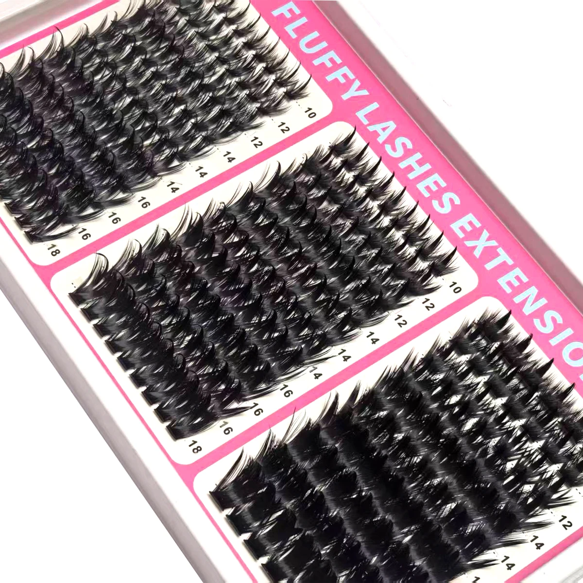 30 Reihen Wimpern-Cluster mit Spikes, Wimpernverlängerungen, dichte Einzel-Cluster-Wimpern mit Spikes und unteren Wimpern – Detail 8