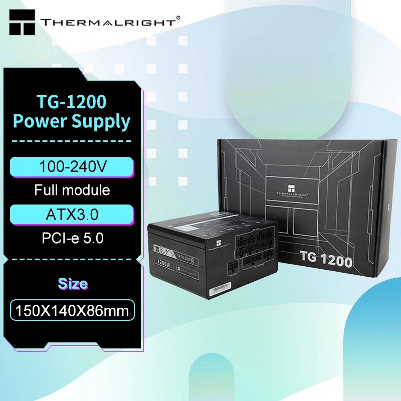 

Thermalright TR-TG 1200 White computer power supply ATX3.0/gold medal full module /pcie5.0 chassis power supply