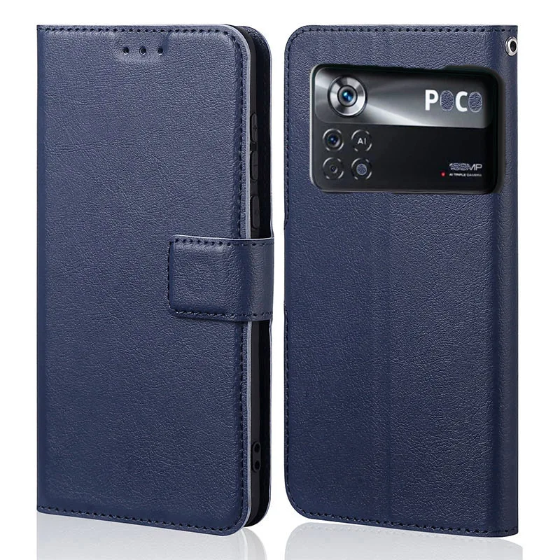 Case For POCO X4 Pro 5G Case Leather Vintage Phone Case On Poco X4 Pro5G Case Flip Wallet Cover For Coque Xiaomi Poco X4 Pro 5G