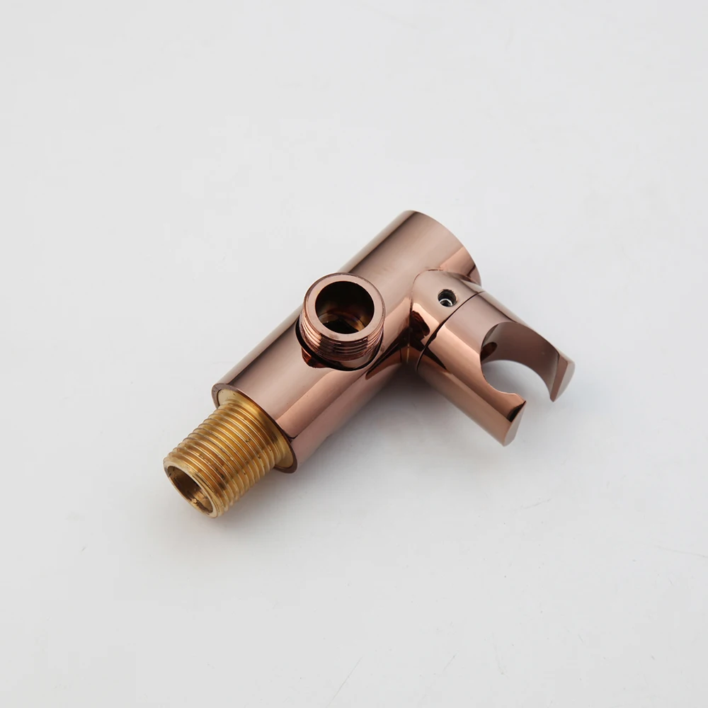 Torayvino Rose Gold 8" Round Rainfall Spout Bathroom Shower Faucet Wall Mounted Hand Showers Rotate Bathtub Mixer Water Tap Set - Image 3