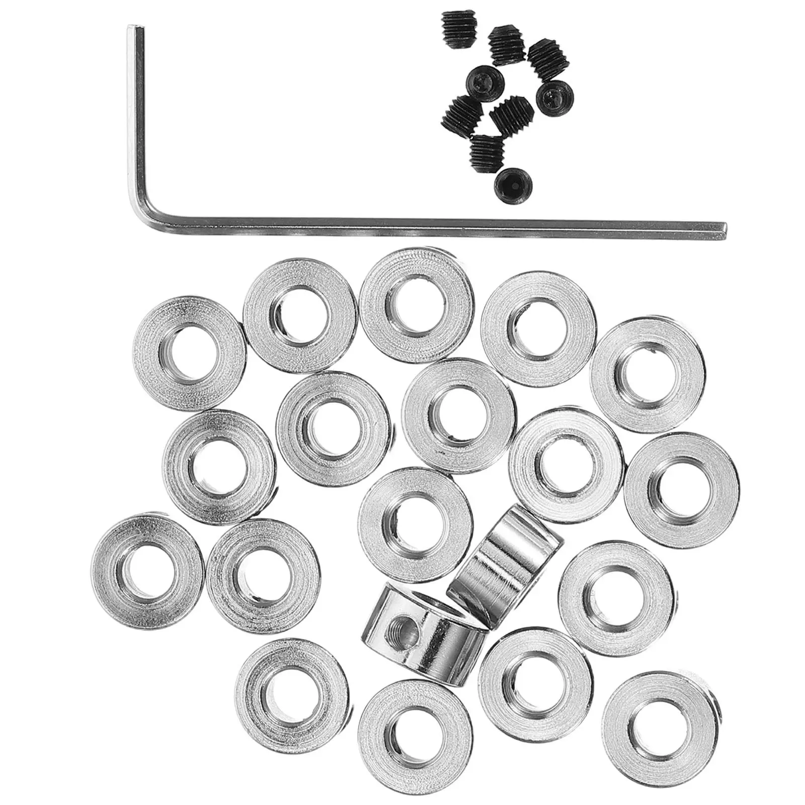 1Set Metal Bore Drill Stop Collar Versatile Shaft Clamp Fixed Ring Easy Install for Mechanical Automotive Equipment