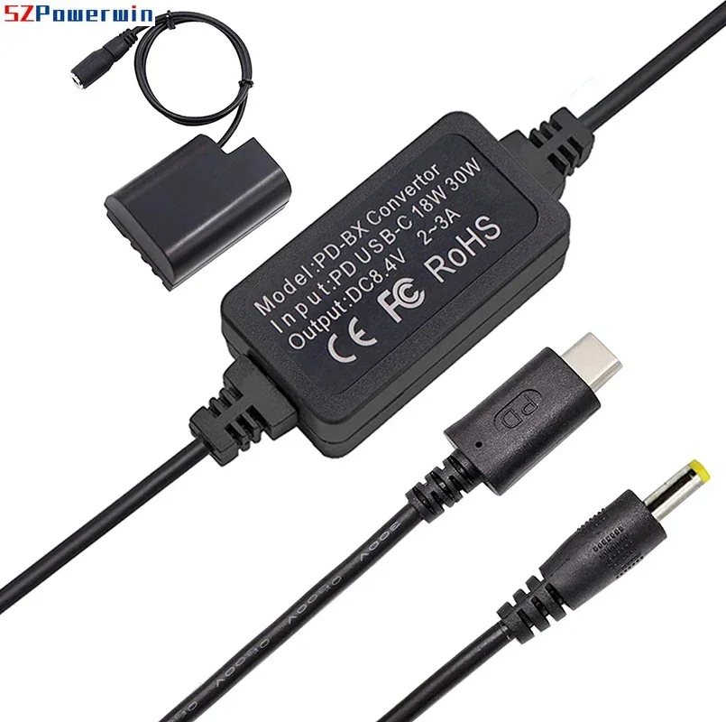 USB Type-C PD + DMW-DCC12 DCC12 DC COUPLER DMW-BLF19E Фиктивный аккумулятор для Panasonic Lumix GH4 GH5 GH5II DMC-GH3 DMC-GH3GK DMC GH3 G9