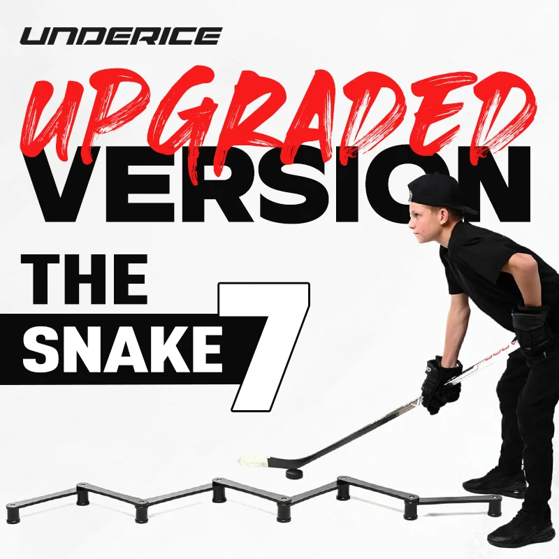 أداة تدريب الالتصاق خفيفة الوزن معدات تدريب هوكي الجليد قابلة للتعديل 5/7-قسم لعصا التحكم في العفريت والسرعة