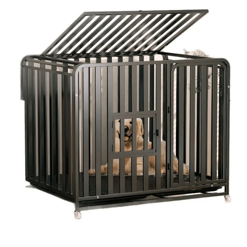 Full Tube Dog Cage Large Dog Medium Cage Golden Retriever Samoyed Border Ranch Labrador Indoor Cage Large