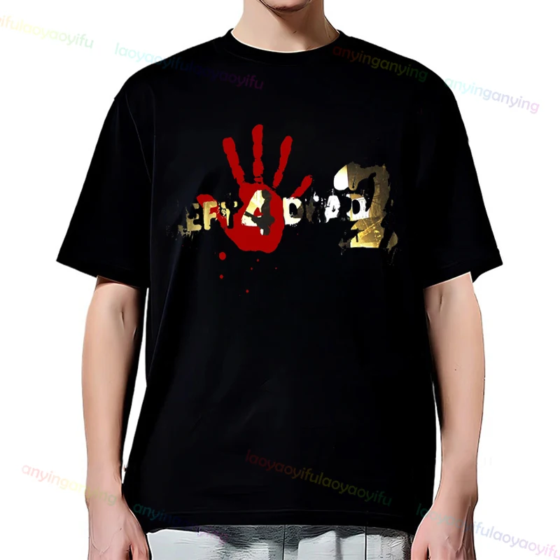 Safe House Left 4 Dead Graphic T Shirt Cotone Cool Tee Left 4 Dead 2 L4d2 Gioco Valvola Zombie Zombies Videogioco Streetwear Retro