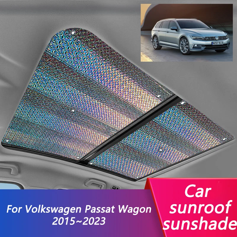 

Car Sunroof Sunshade For Volkswagen VW Passat B8 Wagon 2015 2016 2017 2018 2021 2022 2023 Car Anti-UV Roof Sunscreen Heat Cover