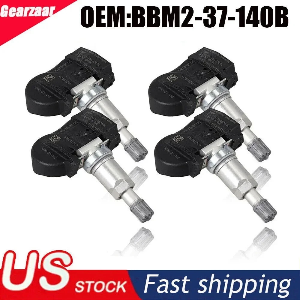 SET OF 4 FITS FOR MAZDA TIRE PRESSURE SENSOR MONITOR TPMS OEM BBM2-37-140B USA