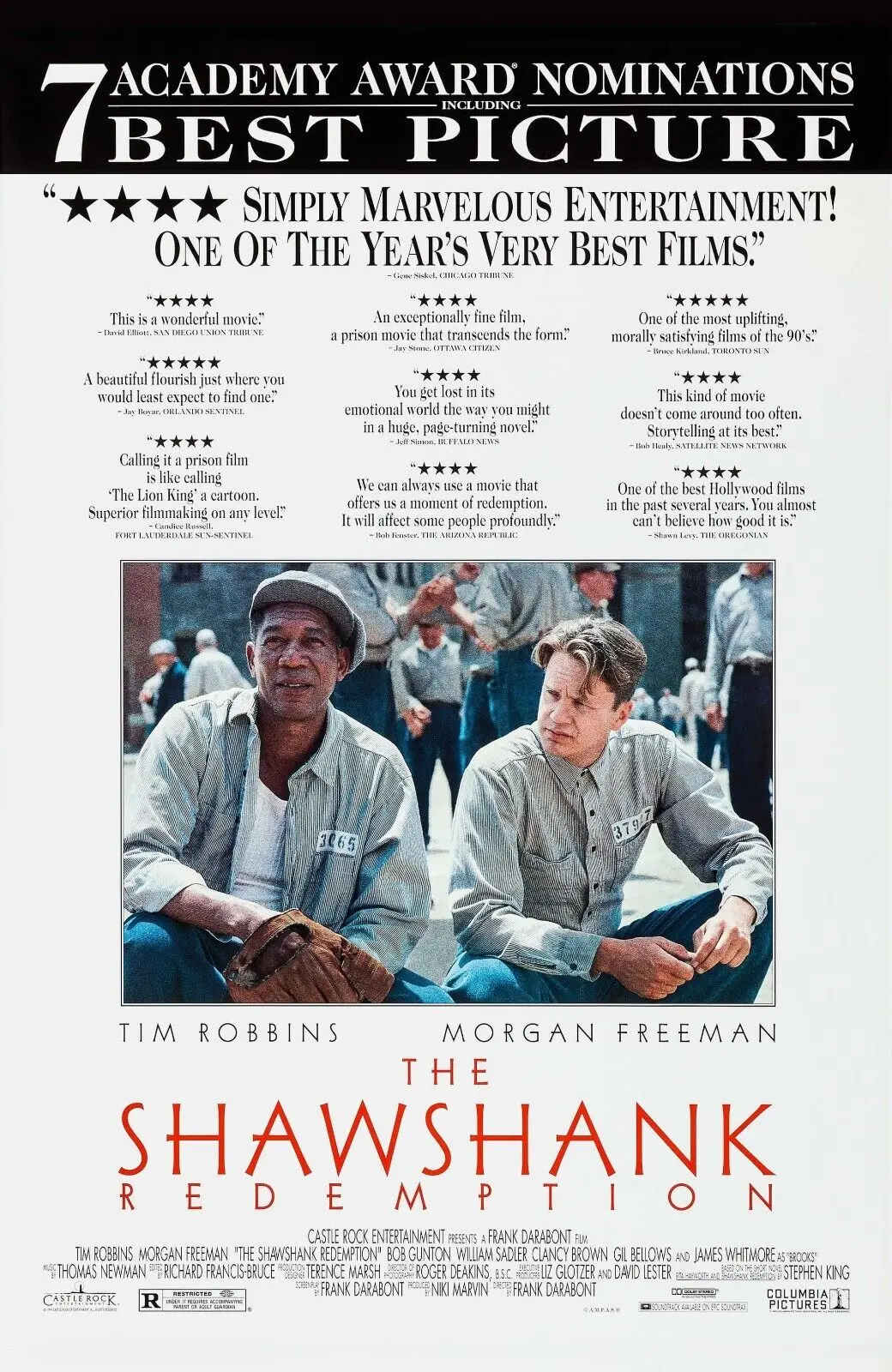 THE SHAWSHANK REDEMPTION Movie Art Picture Print Silk Poster Living Room Decor Home Wall