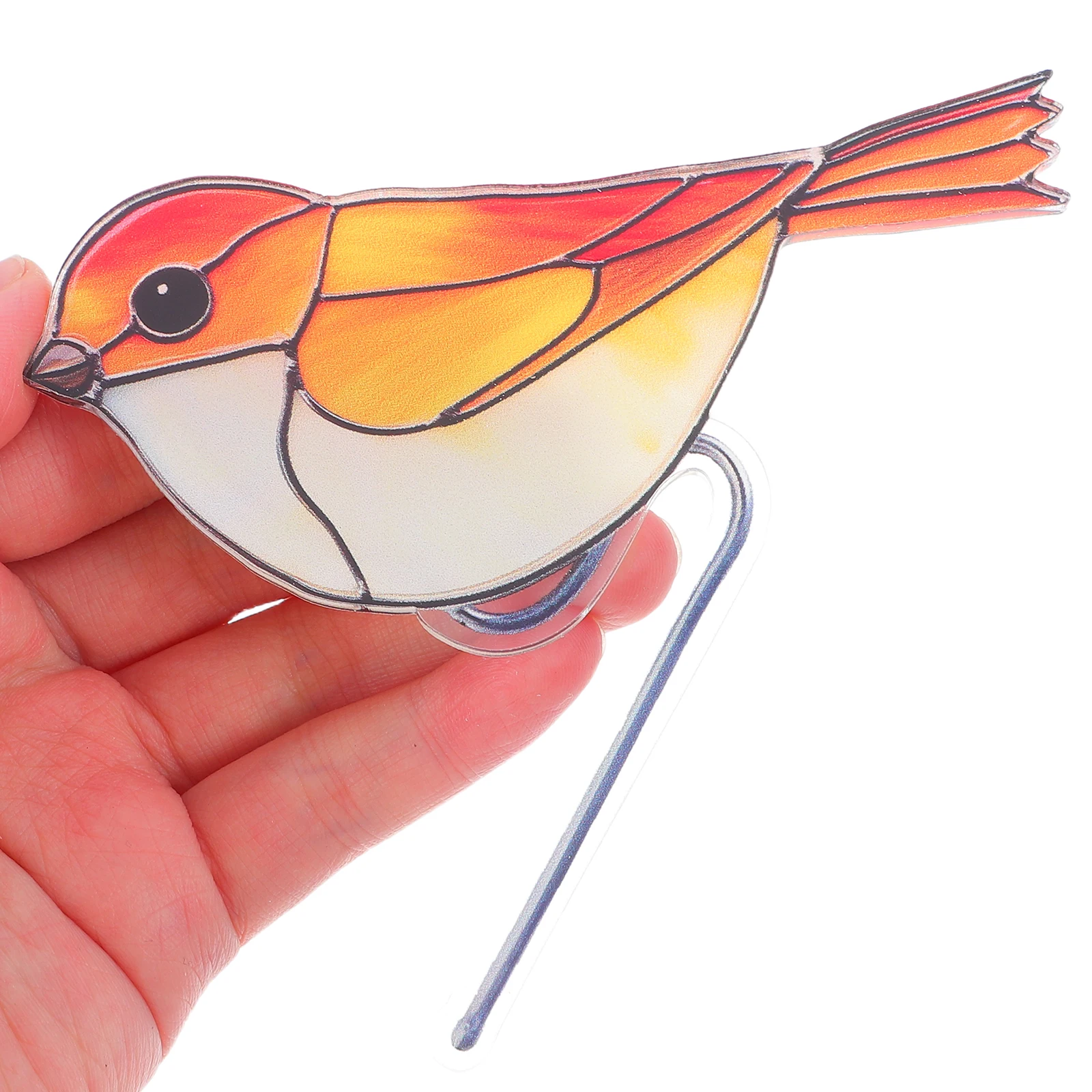 

Acrylic Bird Flower Pot Decor Cute Animal Bonsai Ornament for Indoor Outdoor Garden Home Patio Lawn Yard Decoration