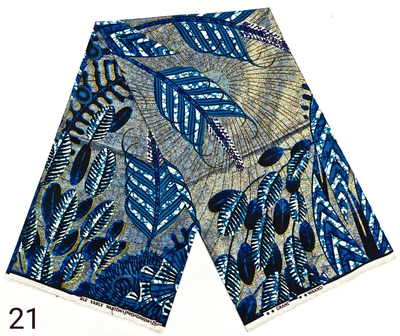 

2025 Nigerian Golden Wax Print African Fabrics High Quality for Patchwork New Style Fabric for Clothing Home Decor TT21-33