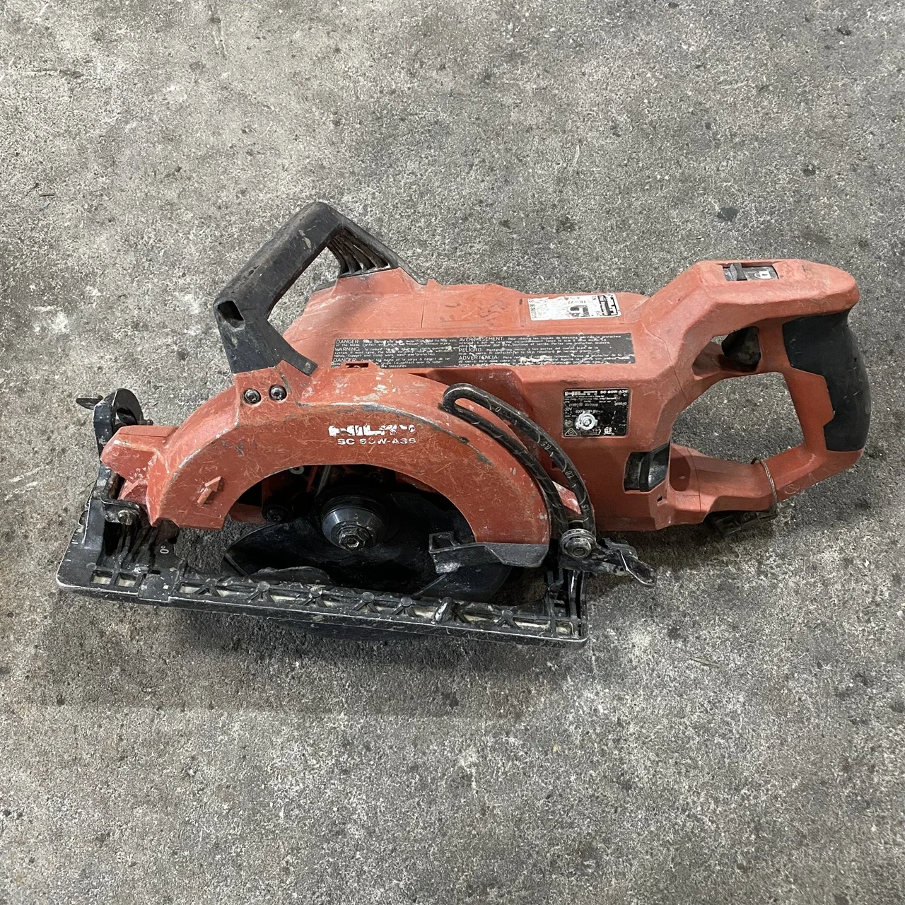 HILTI 36V SC60W-A36 brushless circular saw 7.5 inches, second-hand，Body Only