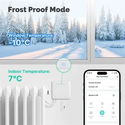 Termostato intelligente Wifi per radiatore riscaldante A filo pilota per il controllo remoto dell'app di monitoraggio dell'elettricità Ecowatt (A)