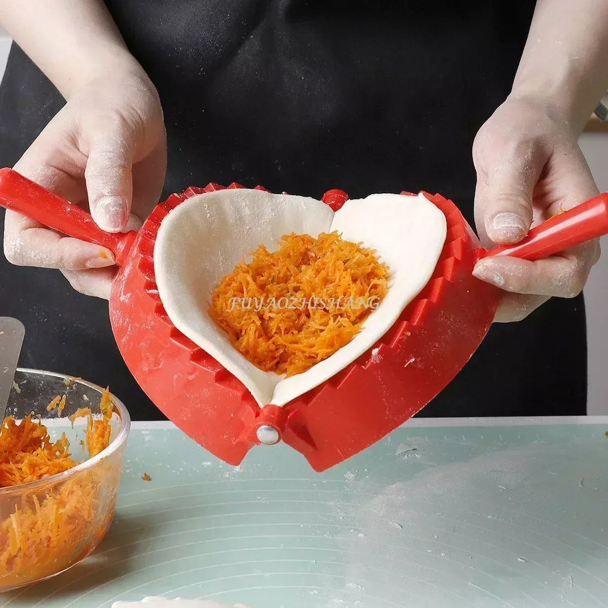 Molde para hacer dumplings de plástico, prensa de masa manual, Clip para dumplings, molde para raviolis y pastel DIY, herramientas de pastelería de cocina, accesorios de cocina