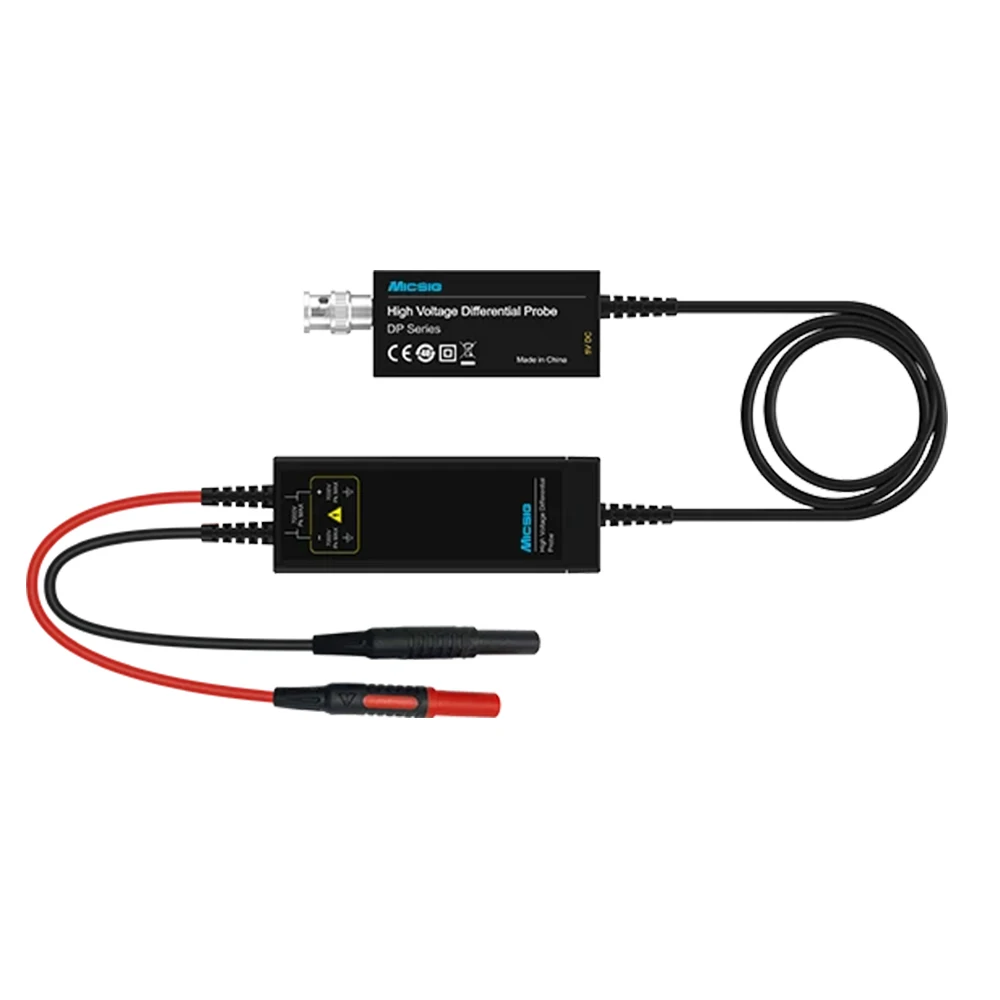 

Micsig DP1501 High Voltage Differential Probe 150MHz Oscilloscope Probe 50X 500X Attenuation