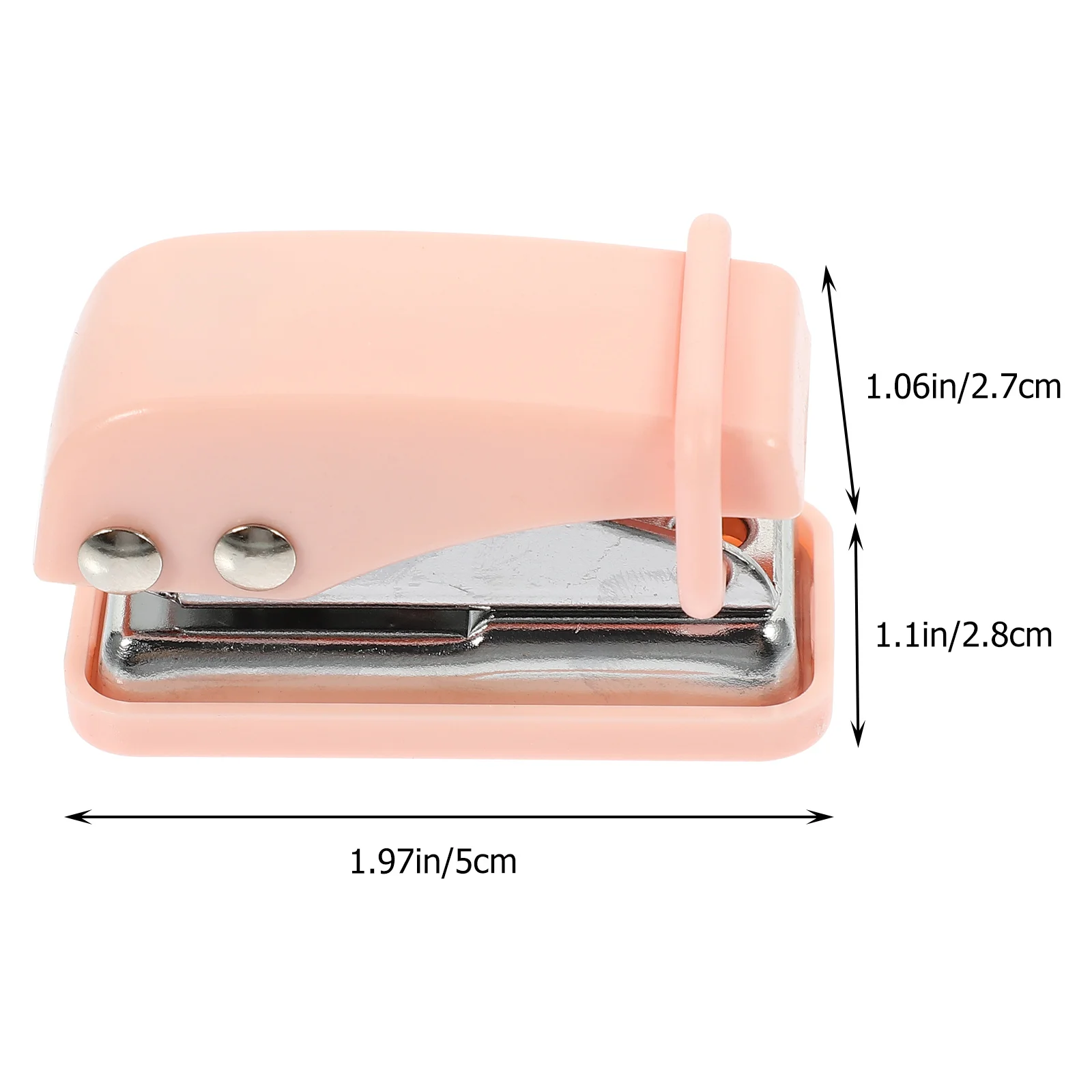 Mini Hole Punch Decorative Stapler For School Office Portable Stationery Desktop Organizer Students Durable Small Stapler